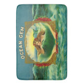 Sigarenetiket Ocean Gem mermaid Badmat (Voorkant Verticaal)