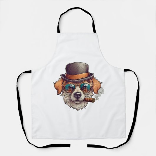 sigarenhond schort (Voorkant)