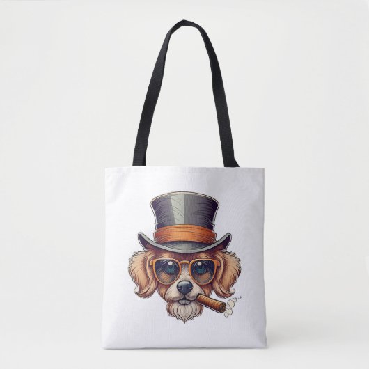 sigarenhond tote bag (Voorkant)