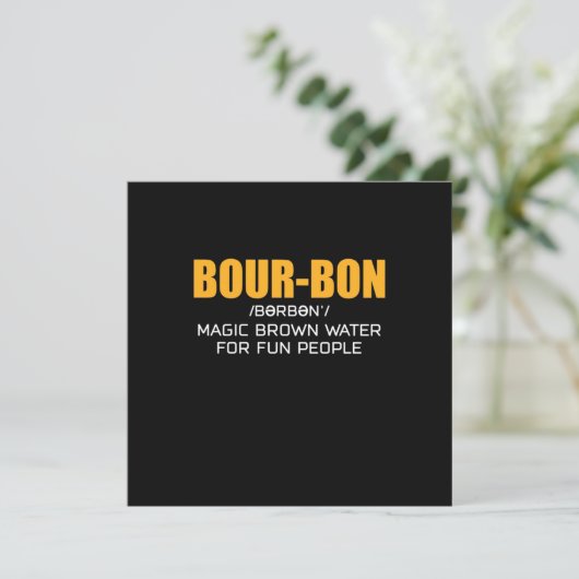 Sigarenliefhebber | Bourbon Magic Brown Kaart (Staand voorkant)