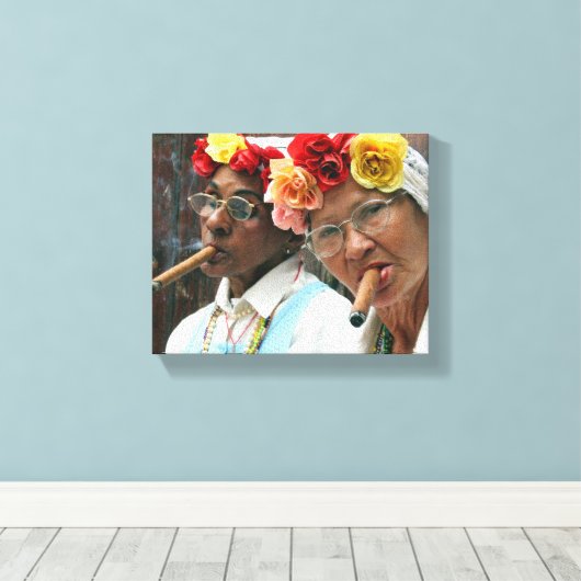 Sigarenpauze Canvas Afdruk (Insitu (Houten vloer))