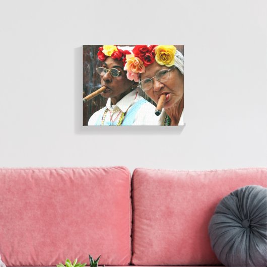 Sigarenpauze Canvas Afdruk (Insitu (Woonkamer))