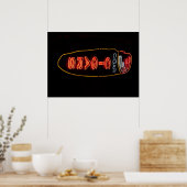 Sigarenwinkel Neon Licht Reclameposter Poster (Keuken)