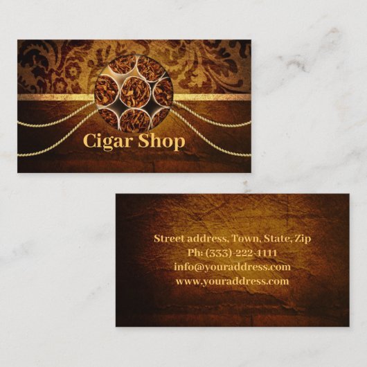Sigarenwinkel  Visitekaartje (Voorkant / Achterkant)