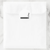 Sigaret Icon Sigaret Zwart Ronde Sticker (Tas)