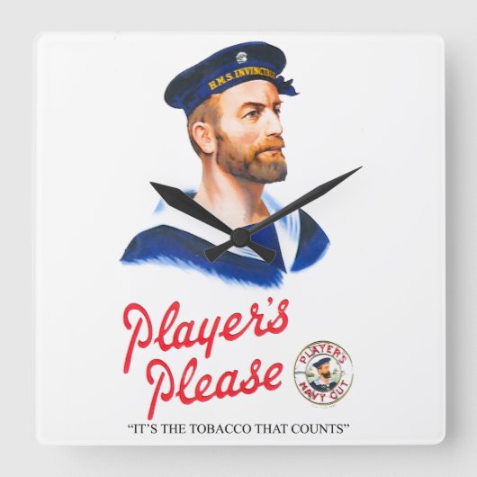 sigaret toevoegen voor ronde wandklok (Voorkant)