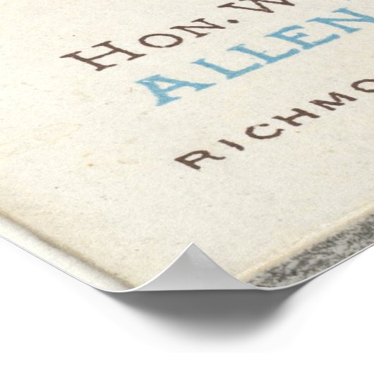 Sigarette Ad Buffalo Bill Poster (Hoek)