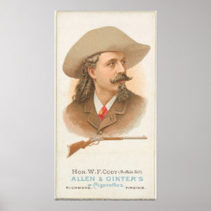 Sigarette Ad Buffalo Bill Poster