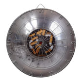 Sigarette Butts in Silver Smokers Ashtray, Funny Dartbord (Voorkant)