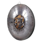 Sigarette Butts in Silver Smokers Ashtray, Funny Dartbord (Voorkant Rechts)