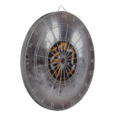 Sigarette Butts in Silver Smokers Ashtray, Funny Dartbord (Voorkant Links)