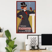 Sigarette Shells of Isadzhanov Ad ~ Moskou 1900 Poster (Thuiskantoor)