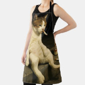 Sigaretten Kitten Grappige Roken Kat Gen Z Meme Schort (Insitu)