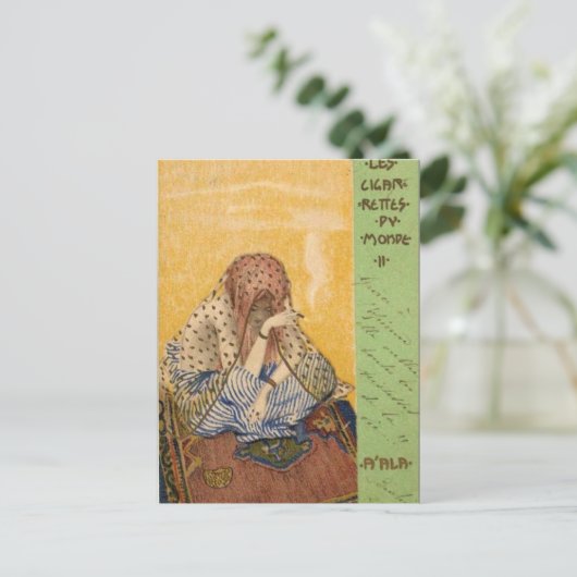 Sigaretten van de wereld door Raphael Kirchner Briefkaart (Staand voorkant)