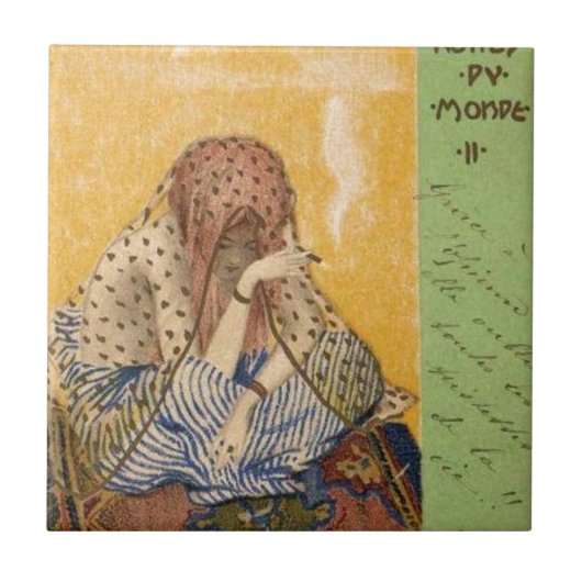 Sigaretten van de wereld door Raphael Kirchner Tegeltje (Voorkant)