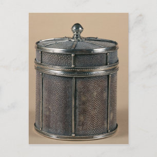 Sigarettendoos met scharnierende zijden, 1928 briefkaart