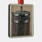 Sigarettendoos met scharnierende zijden, 1928 metalen ornament (Rechts)