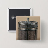 Sigarettendoos met scharnierende zijden, 1928 vierkante button 5,1 cm (Voorkant /achterkant)