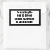 Sigarettenetiket Spoof - Herinnering aan MtS Stick Rechthoekige Sticker (Tas)