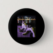 Sigarettenkitten Grappig Roken Kat Meme Stompzinni Ronde Button 5,7 Cm (Voorkant)