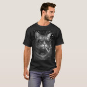 Sigarettenkitten Grappig Roken Kat Meme Stompzinni T-shirt (Voorkant volledig)