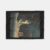 Sigarettenkitten Grappig Roken Kat Meme Stud Herse Fleece Deken (Voorkant (Horizontaal))