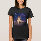 Sigarettenkitten Grappig Roken Kat Meme Stud Herse T-shirt (Voorkant)