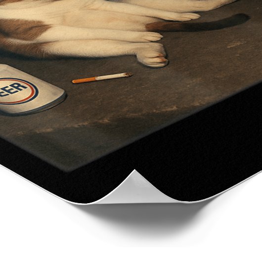 Sigarettenkitten Grappig Roken Kat Meme Stud Poster (Hoek)