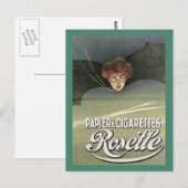 Sigarettenpapier Advertentie Vintage Briefkaart (Voorkant / Achterkant)