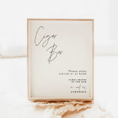 Sigarettenstaafje, moderne minimalistische bruilof poster