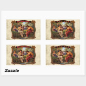  sigarettentabak rechthoekige sticker (Vel)