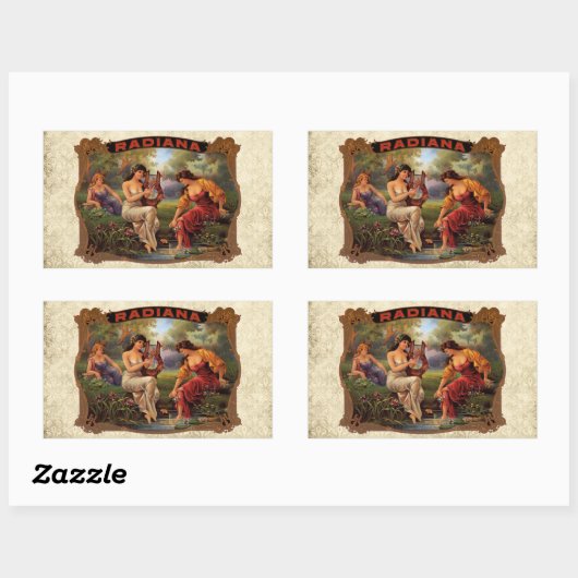  sigarettentabak rechthoekige sticker (Vel)