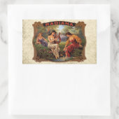  sigarettentabak rechthoekige sticker (Tas)