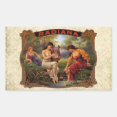  sigarettentabak rechthoekige sticker (Voorkant)