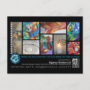 SIGAVOU STUDIOS BRIEFKAART