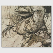 “Sigfried doodt Fafner” door Arthur Rackham Cadeaupapier (Vlak)
