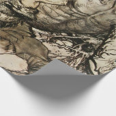 Sigfried Kills Fafner beroemd gemaakt door Arthur  Cadeaupapier (Hoek)