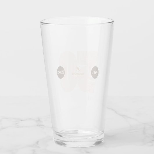 SIGGRAPH 2023 Bierglas Glas (Achterkant)