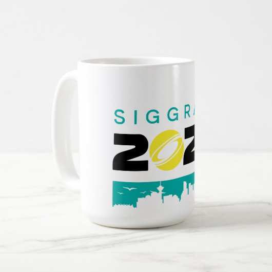 SIGGRAPH 2025 15oz Mok (Voorkant links)