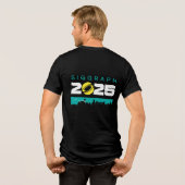 SIGGRAPH 2025 herenoverhemd Tri-Blend Shirt (Achterkant volledig)
