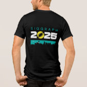 SIGGRAPH 2025 herenoverhemd Tri-Blend Shirt (Achterkant)