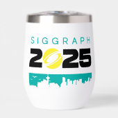 SIGGRAPH 2025 Mini Water Bottle (Voorkant)