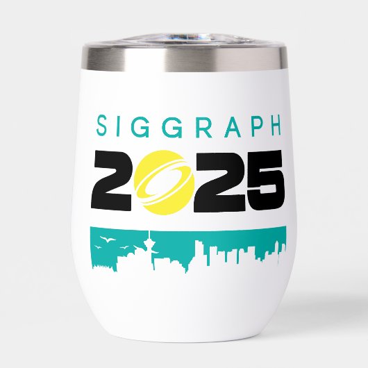 SIGGRAPH 2025 Mini Water Bottle (Voorkant)