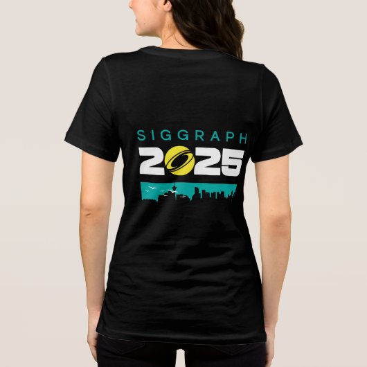 SIGGRAPH 2025 Vrouwen Shirt (Achterkant)