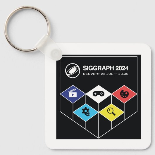 SIGGRAPH Metal Sleutelhanger (Voorkant)