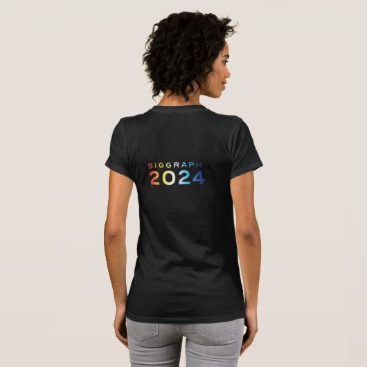 SIGGRAPH T-shirt voor dames (Achterkant volledig)