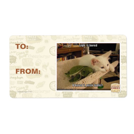 Sigh. Iz bored Etiket (Voorkant)