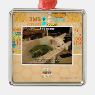 Sigh. Iz bored Metalen Ornament