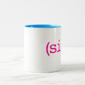 (sigh) tweekleurige koffiemok (Center)