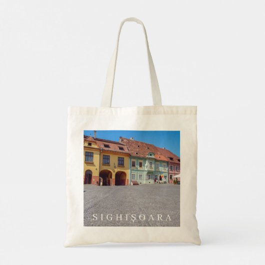 Sighisoara Citadel Square canvas tas (Achterkant)